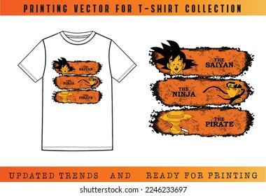 T-shirt mockup SS23 printing, T-shirt Vector Printing Design, Vector Illustration for Tee mockup, ready vector for Tee printing, updated printing for Tee, new print vector for T-shirt