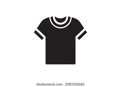 t-shirt mockup vector silhouette isolated in white background