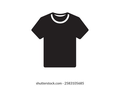 t-shirt mockup vector silhouette isolated in white background