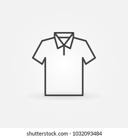 T-shirt modern icon - vector outline tshirt sign or design element
