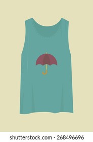 T-shirt with a modern print. Vector illustration