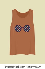 T-shirt with a modern print. Vector illustration