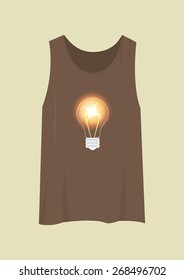 T-shirt with a modern print. Vector illustration
