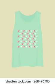 T-shirt with a modern print. Vector illustration