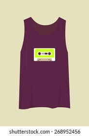 T-shirt with a modern print. Vector illustration