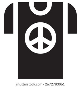 Icono moderno del Vector de la camiseta – Plantilla mínima del símbolo de la ilustración para el diseño móvil del UI del App del Web