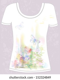 t-shirt with  natural design