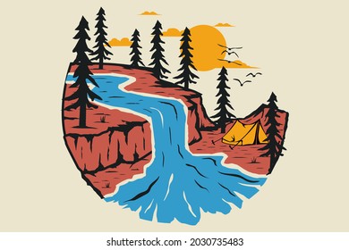 T-shirt nature pine tree adventure