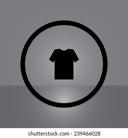 Tshirt on gray background, vector, EPS 10