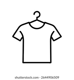 "T-shirt on Hanger Icon Design"