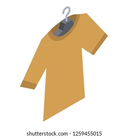 Tshirt on hanger icon. Isometric of tshirt on hanger vector icon for web design isolated on white background