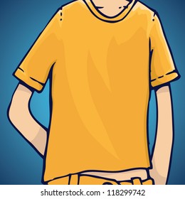  t-shirt on a vector man