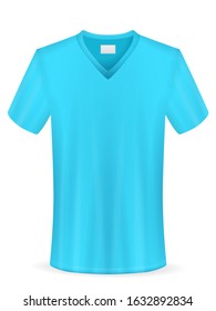 T-shirt on a white background. Vector illustration.