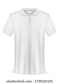 T-shirt on a white background. Vector illustration.