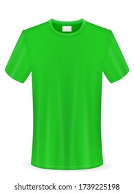 Camiseta de fondo blanco. Ilustración vectorial.