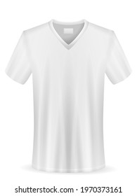 T-shirt on a white background. Vector illustration.