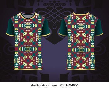 Camiseta con diseño de patrón de ornamento