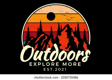 T-shirt outdoors explore pine mountain