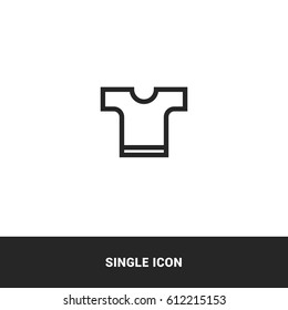 t-shirt outline black icon