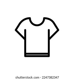 Icono de contorno de camiseta. Icono de camiseta
