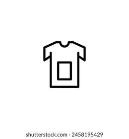 t-shirt outline icon and illustration