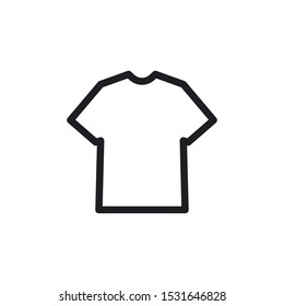 T-Shirt Outline Icon Vector Symbol Eps