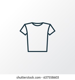 T-Shirt Outline Symbol. Premium Quality Isolated Blouse Element In Trendy Style.