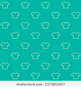 T-shirt Outline Vector Seamless Pattern