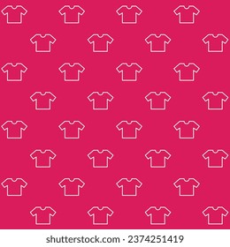 T-shirt Outline Vector Seamless Pattern