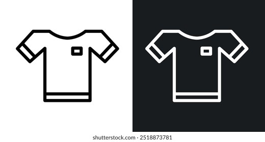 Tshirt outlined icon vector collection.