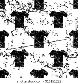 T-shirt pattern, grunge, black image on white background