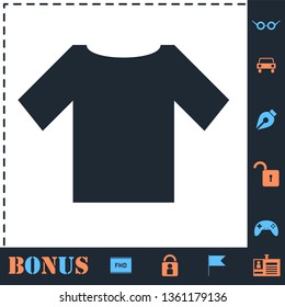 Tshirt. Perfect icon with bonus simple icons