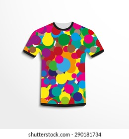 T-shirt with a picture. Vector illustration.