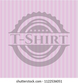 T-Shirt pink emblem. Vintage.