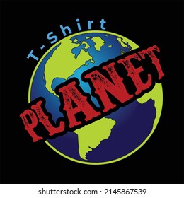 T-shirt Planet Typography Design
Unique T-shirt Design