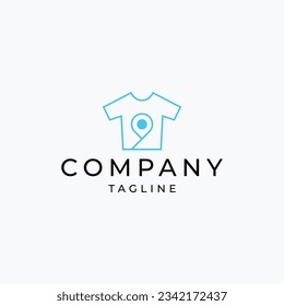 T-shirt point logo icon design template