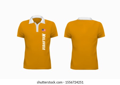 Tshirt Polo Malaysia Flag Template Design Stock Vector (Royalty Free ...