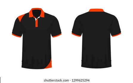 Black Orange Collar Shirt Images, Stock 
