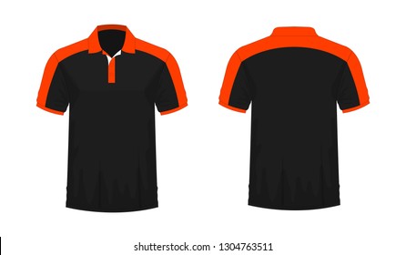 orange and white polo shirt