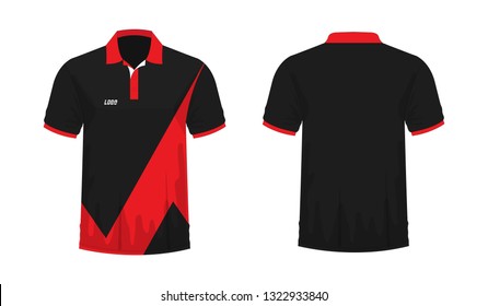 polo black red