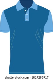 T-shirt polo red and black template for design on white background. vector illustration eps 10