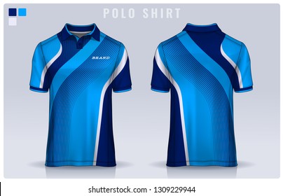 t-shirt polo templates design. uniform front and back view.