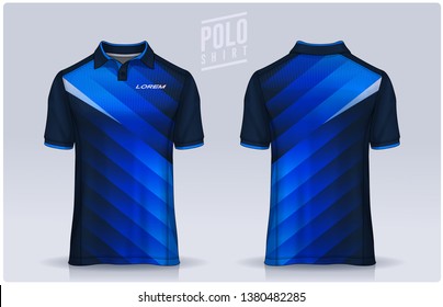 t-shirt polo templates design. uniform front and back view.