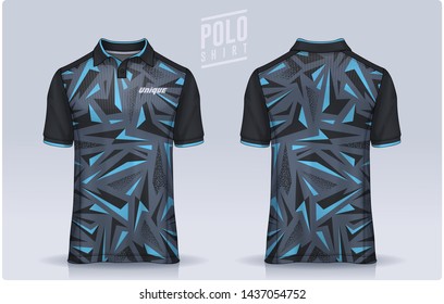 t-shirt polo templates design. uniform front and back view.