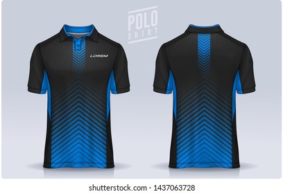 t-shirt polo templates design. uniform front and back view.