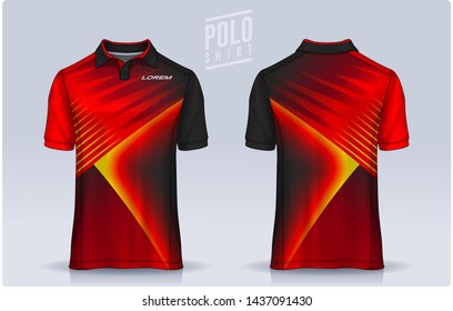 t-shirt polo templates design. uniform front and back view.