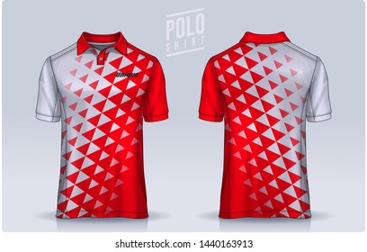 t-shirt polo templates design. uniform front and back view.