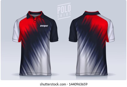 t-shirt polo templates design. uniform front and back view.