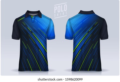 t-shirt polo templates design. uniform front and back view.