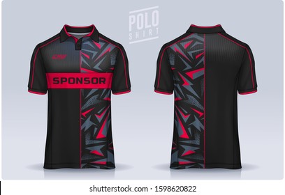 t-shirt polo templates design. uniform front and back view.